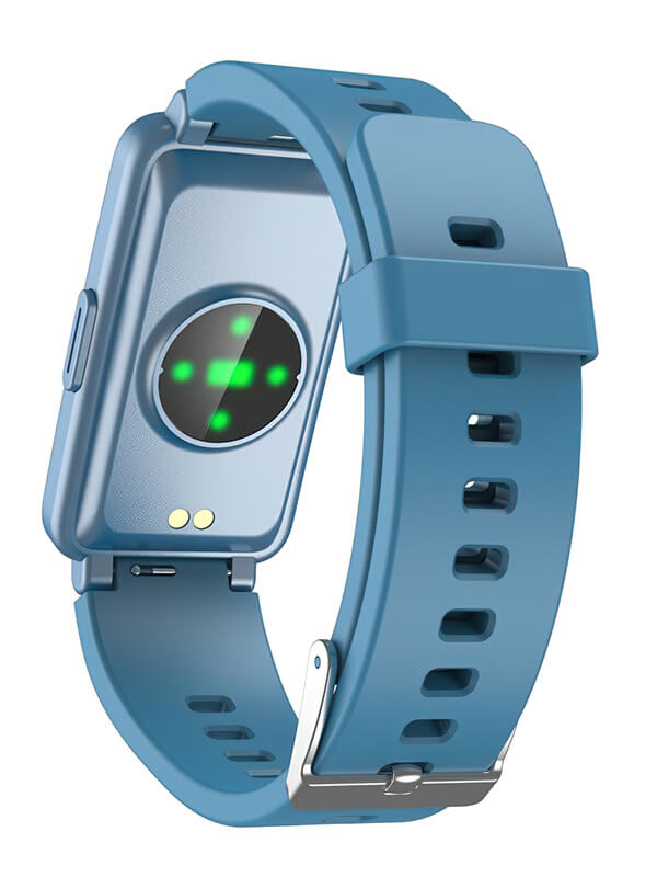 Blue waterproof fitness tracking smart bracelet SF0553 with heart rate monitor and Bluetooth 5.0 for Android/IOS